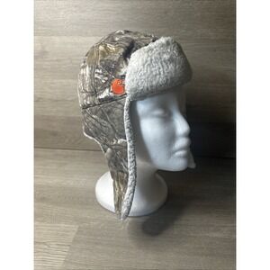 Carhartt Realtree Camo Fleece Lined Trapper Hat Infant Toddler One Size